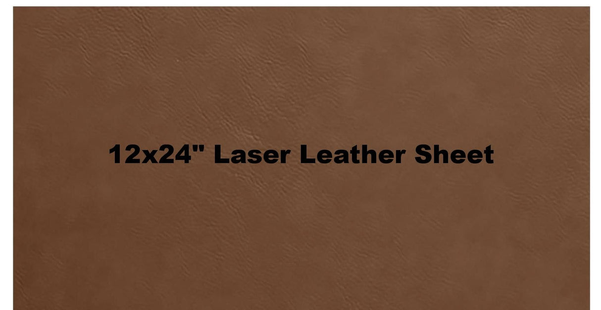 12" x 18" Laserable Leather Sheets with Heat Self-Adhesive, Laserable Leatherette, CO2 Laser Engraving Supplies, for Glowforge Supplies and Materials Generic