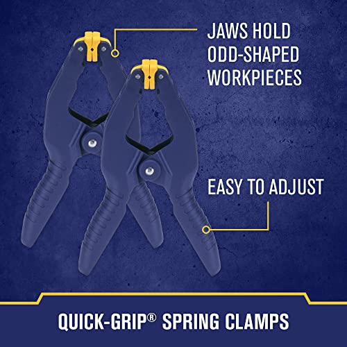 IRWIN QUICK-GRIP Woodworking Clamps Set, Quick Release Triggers, 6 Inch, 8 Piece Set (IRHT83220) IRWIN