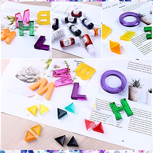 LET'S RESIN Opaque Resin Pigment,10 Colors Epoxy Resin Pigment Paste Each 0.35oz,High Pigmented Resin Coloring Paste,Resin Colorant for Epoxy Resin LET'S RESIN