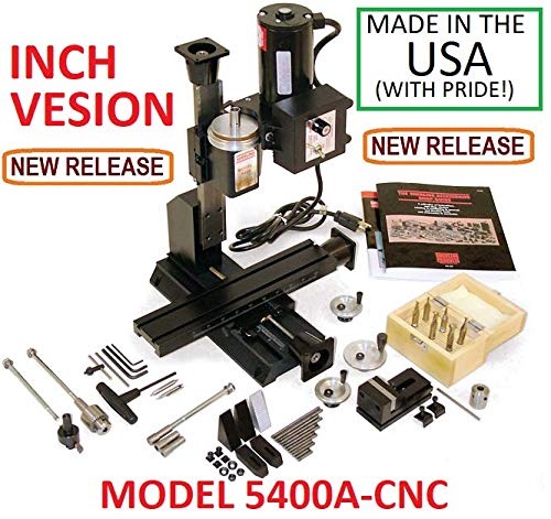 Sherline 5400A-CNC INCH Version 12" Milling Machine CNC Ready + Package A Computerized Sherline CNC control (Windows OS)