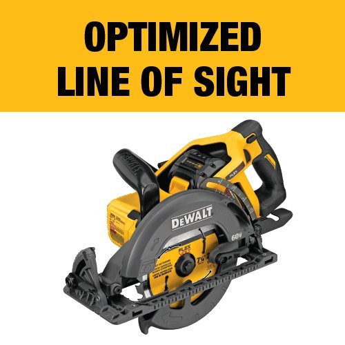 DEWALT FLEXVOLT 60V MAX* Circular Saw Kit, 7-1/4-Inch, Worm Style, 9.0Ah Battery (DCS577X1) DEWALT