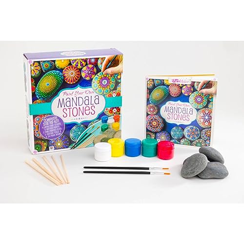 Paint Your Own Mandala Stones-This Complete Starter Kit includes all you need to create Stunning Hand-Made Pieces of Art Hinkler