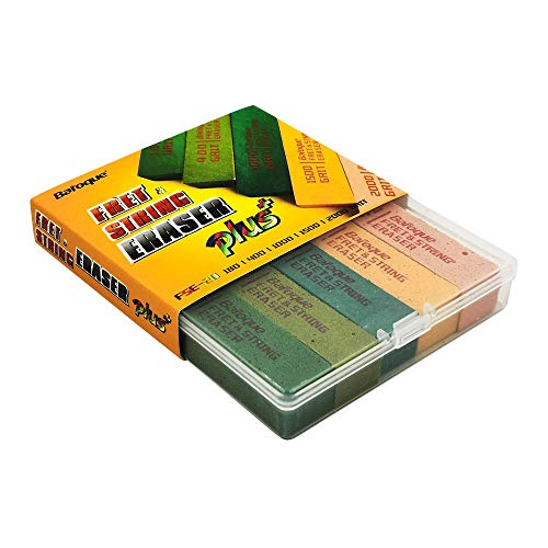 Baroque Guitar Fret Grit Erasers Easy & Fast Polishing Abrasive Rubber Blocks Cleaner Tools kit for Guitar Fret & Strings, Set of 5 Size in 180 400 Baroque