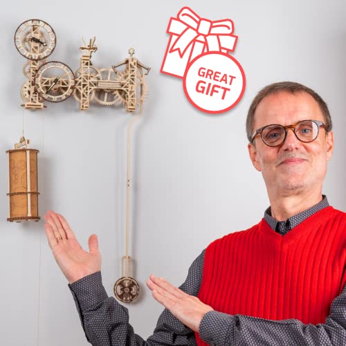 Steampunk Mechanical Wall Clock 3D Wooden Puzzle Kit for Adults WOODEN.CITY