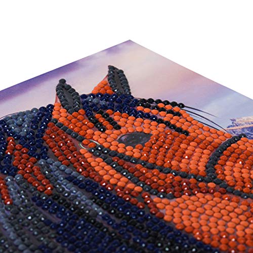 Crystal Art Diamond Painting Card Kit - Horse- Create Your Own 7"x7" Card Kit - for Ages 8 and up Crystal Art