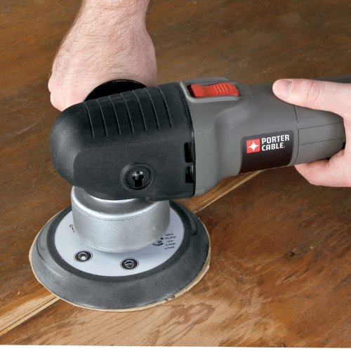 PORTER-CABLE Sander with Polishing Pad, 4.5-Amp, 6-Inch Polisher, 2,500-6,800 OPM, Corded (7346SP) PORTER-CABLE