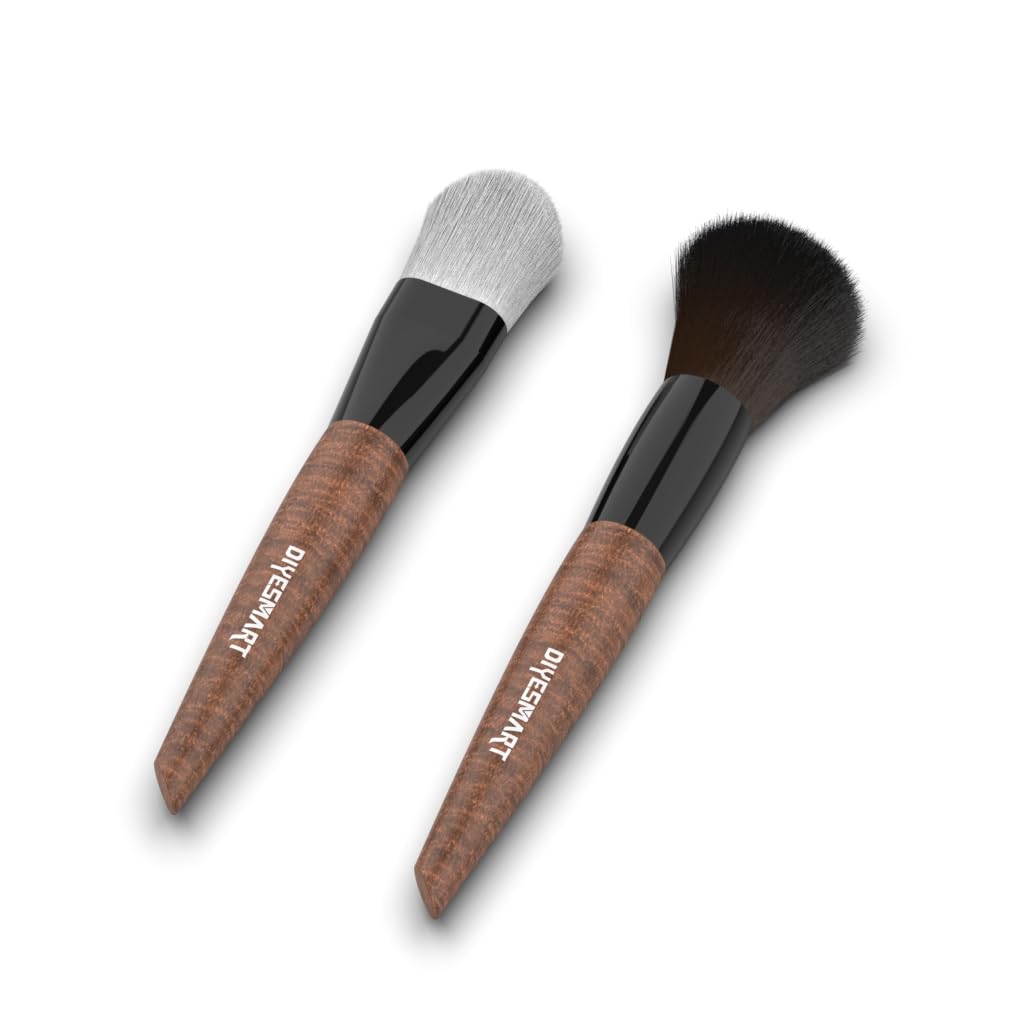 DIYESMART 2pcs Cleaning Brush Kit with Wooden Handle, Model Dusting Brush Kit for Figures, Statues,Models, Craft DIYESMART