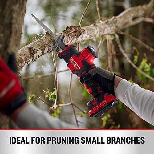 CRAFTSMAN V20 Cordless Reciprocating Saw, 2,800 SPM, Bare Tool Only (CMCS340B) Craftsman