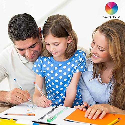 Smart Color Art 140 Colors Gel Pens Set Gel Pen for Adult Coloring Books Drawing Painting Writing Smart Color Art
