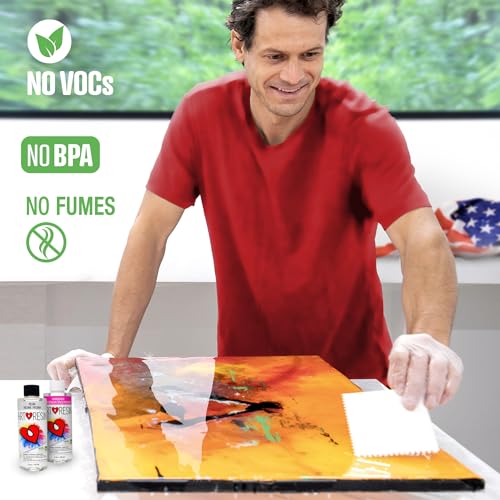 ArtResin - Epoxy Resin - Clear - Non-Toxic - 8 oz (4 oz Resin + 4 oz Hardener) (236 ml) ArtResin