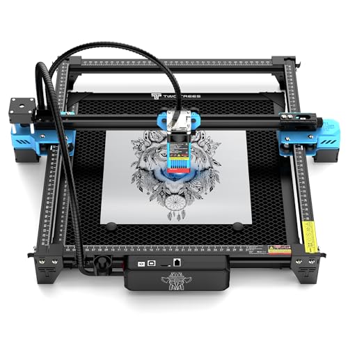 Twotrees TTS-55 Pro 40W Laser Engraving Machine for Making 3D Wooden Puzzles, Cutting Machine, 5W-5.5W Laser Power, Fixed-Focus Compressed Spot, Twotrees