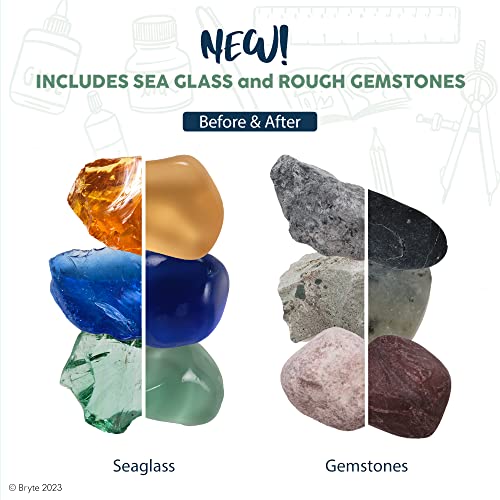 BRYTE Rock Tumbler - Mint | 3 Polishing Speeds & Dual Injection, Self-Cooling Premium Motor | Compact, Durable & Easy to Use | Professional Grade BRYTE