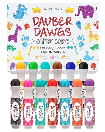 Washable Dot Markers 13 Pack With 124 Activity Sheets For Kids