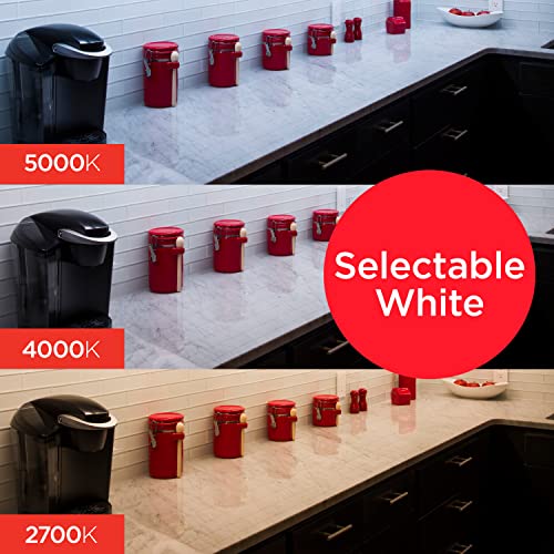 UltraPro 24 inch Hardwired Under Cabinet Lights, 3 Color Settings - 2700K/4000K/5000K - Warm White, Cool White, and Daylight, Under Cabinet Lighting, UltraPro