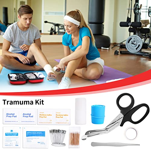 Home-Car-First-Aid-Kit-Camping-Essentials - 263pcs Waterproof Zippers is Ideal for Travel, Office, Boat, Sports, Businesses, Hiking, Emergency Pumier