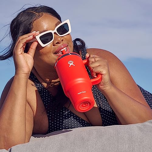 Hydro Flask Stainless Steel All Around Travel Tumbler with Handle 40 Oz Trillium Hydro Flask