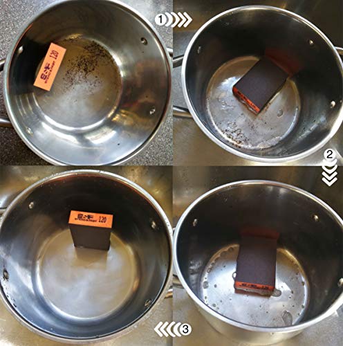 Sanding Sponge, 60 80 120 220 Coarse Medium Fine Grit Sanding Block, Sander Sponges for Drywall Metal, Sandpaper Sponge Sanding Blocks for Wood 4 Pcs S&F STEAD & FAST