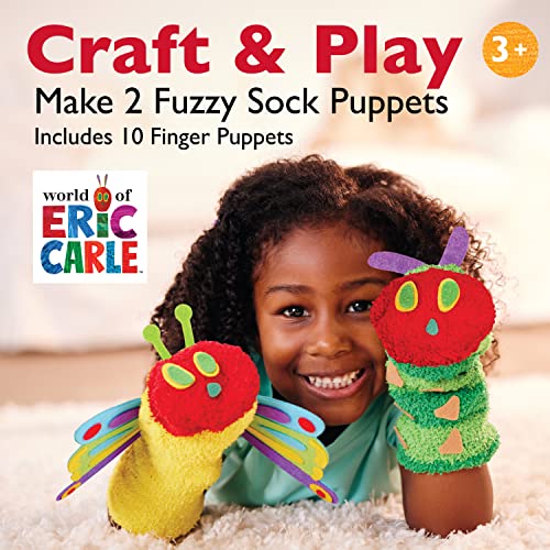 Creativity for Kids The Very Hungry Caterpillar Story Puppets: Sock Puppet Kit for Toddlers from The World of Eric Carle, Crafts for Kids Ages 3-5+ Creativity for Kids