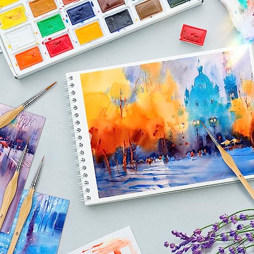 Miniature Paint Brushes, 10PC Fine Detail Paint Brush Set, Mini Small Painting Brushes for Art, Crafts, Acrylic, Watercolor, Oil, Model, Face, KIASON