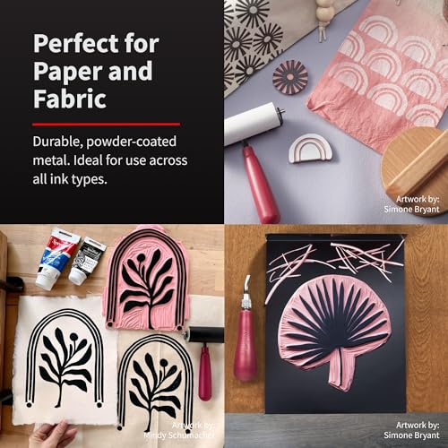 Speedball Bench Hook and Inking Plate for Block Printing Carving, 9"x12", Made in USA Speedball