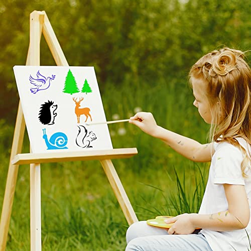 80 Pcs Stencils for Painting on Wood, Reusable Animal Stencils Deer Stencils Bear Plastic Stencils Mountain Fox Stencil DIY Craft Template Paint DZXCYZ