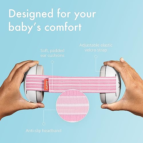 Alpine Muffy Baby Ear Protection for Babies and Toddlers up to 36 Months - CE & ANSI Certified - Noise Reduction Earmuffs - Comfortable Baby Alpine