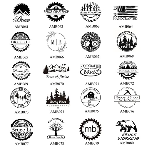 Custom Branding Iron for Woodworkers - Personalised Wood Burning Stamp by Arokimi (1"x1") Arokimi