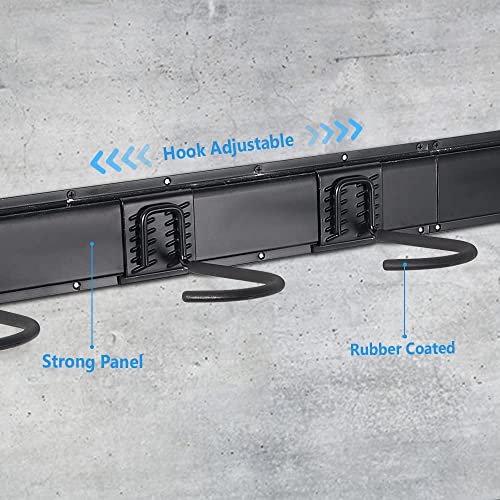 Ultrawall Stainless Steel Bike Storage Rack,6 Bike Storage Hanger Wall Mount for Home & Garage Holds Up to 300lbs, Black Ultrawall