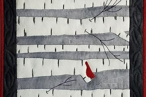 Wall Quilt Kit by Rachel's of Greenfield, Birches Wall Quilt Kit 13x15 inch, white WoodArtSupply