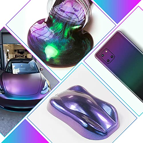 Chameleon Powder Pigment, 8 Color Changing Mica Powder for Epoxy Resin Tumblers, Update Chrome Powder for Nails Art Makeup Paints Crafts Candle Cruzix