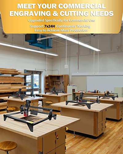 ATOMSTACK A5 Pro Commercial Laser Engraver, 40W Laser Engraving Machine with 5.5W Fixed-Focus Diode Compressed Spot & CNC Laser Cutter with 410X400mm ATOMSTACK