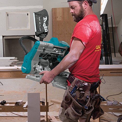 Makita XSL06PT 18V x2 LXT Lithium-Ion (36V) Brushless Cordless 10" Dual-Bevel Sliding Compound Miter Saw with Laser Kit (5.0Ah) Makita