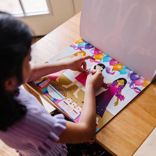 Melissa & Doug Reusable Sticker Pad: Dress-Up - 165+ Stickers Removable Stickers, Kids Fashion Activities, Restickable Book For Ages 3+ Melissa & Doug