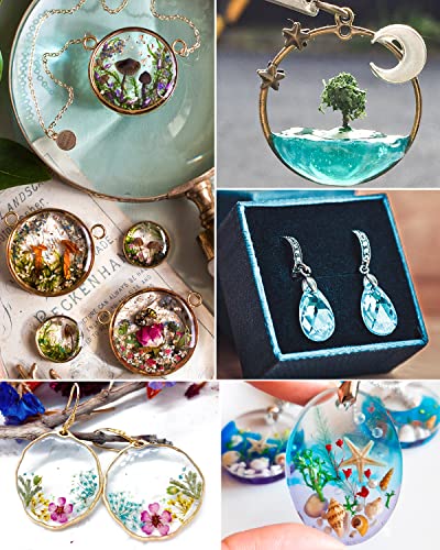 Nicpro UV Resin 200g, 2 PCS Upgrade Crystal Clear Ultraviolet Epoxy Resin Glue Kit, Low Odor & Quick Curing Sunlight Hard UV Resin for Jewelry Nicpro