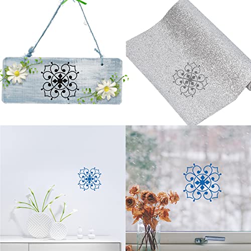 GORGECRAFT 6.3 Inch Metal Flower of Life Stencil Stainless Steel Mandala Painting Reusable Template Journal Tool for Painting, Wood Burning, GORGECRAFT