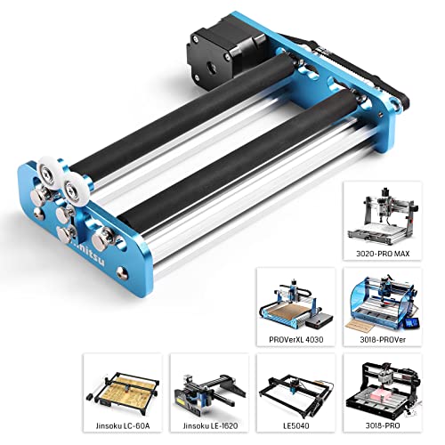 Genmitsu Laser Rotary V2 for Laser Engravers, Laser Cutters, Laser Rotary Roller Attachment, Y-axis Rotary Roller Engraving Module for Laser Genmitsu