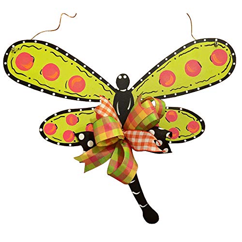 Dragonfly Cutout Unfinished Wood Seasonal Everyday Home Decor Door Hanger MDF Shape Canvas Style 2 Diverse Woodworking