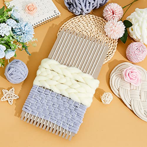 Henoyso 48 Pcs Cardboard Weaving Looms Weaving Loom for Kids Loom Cardboard Wide Notch Weaving Loom Weaving Boards for Beginners Knitting Sewing Henoyso