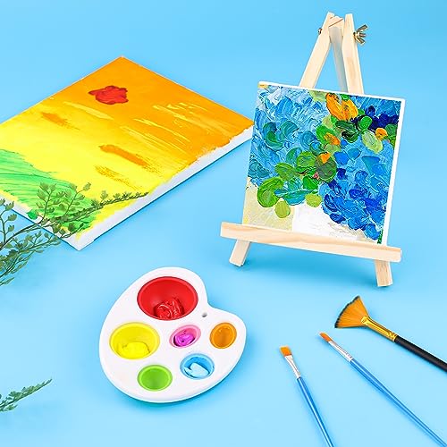 12 Pack 9 Inch Wood Easels, Easel Stand for Painting Canvases, Art, and Crafts, Tripod, Painting Party Easel, Kids Student Tabletop Easels for AROIC