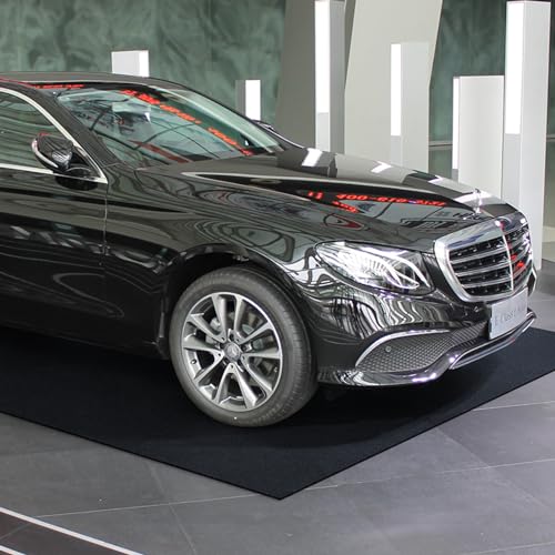 VEVOR Waterproof Garage Floor Mat for Under Car, Non-slip 6.6'x8.5' Compact Size Heavy Duty Containment Mat, Protects Garage Floor from Water, Mud VEVOR