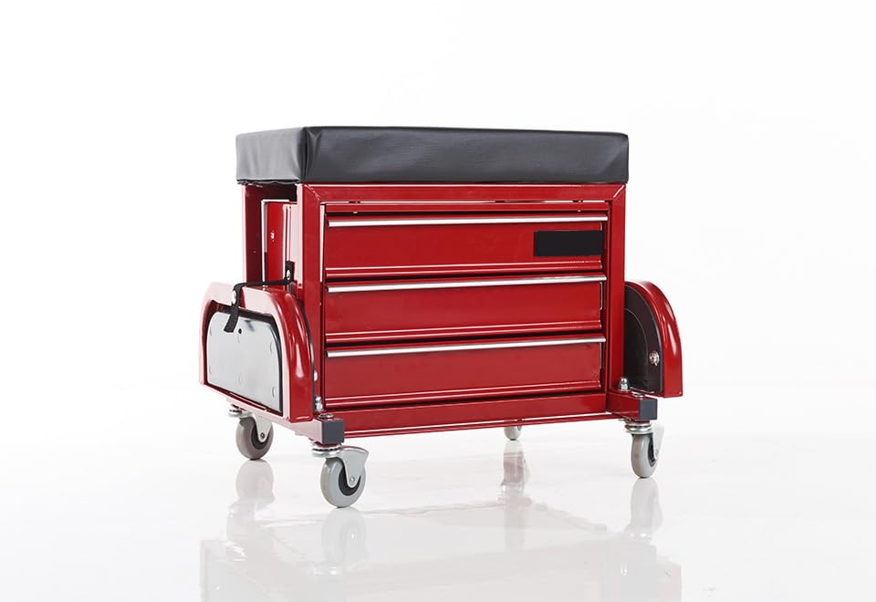 Sharper Image Rolling Toolbox Stool by Sharper Image Sharper Image