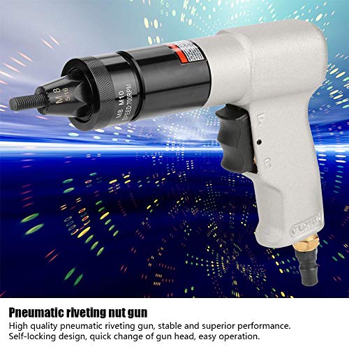 Pneumatic Riveting Gun Pull Nut Automatic Air Riveter Nut Gun Tool Akozon