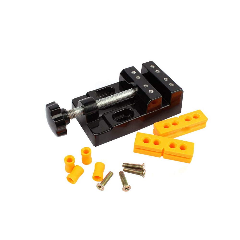 BUYSK Mini Bench Vice Clamp Mini Flat Clamp Opening Parallel Table Vise for Watch Repairing Sculpture Craft Jewelry DIY Carving Tool BUYSK