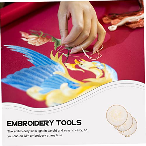COHEALI 6 Sets Embroidery Material Pack Beginner Embroidery Kit Unfinished Stitchwork Art DIY Embroidery Material Embroidery Kit for Adults Craft Kit COHEALI