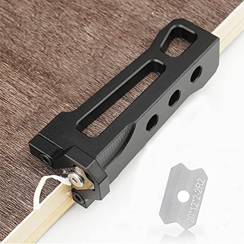 Woodworking Veneer Edge Trimmer - R1+R2 Chamfer Plane, Edge Banding Cutter, Manual Planer Blade, Burr Scraper for Board & Wood Surfaces ViewReal