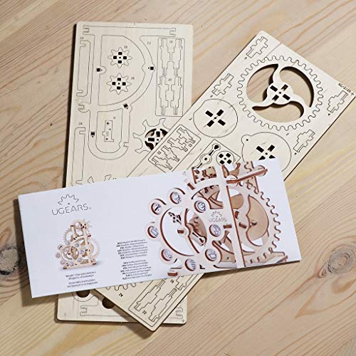 UGEARS Dynamometer - Mechanical Model Construction Kit 3D Wooden Puzzle for Self-Assembly Without Glue - Brainteaser for Kids, Teens and Adults UGEARS