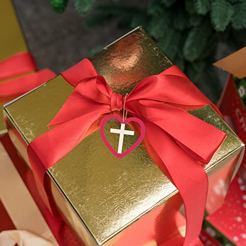 Heart Shape Wooden Cross Wooden Blank Wood with Twines Art Unfinished Ornaments for Christmas Wedding Birthday Party Valentine's Day Decoration 20Pcs Zontween