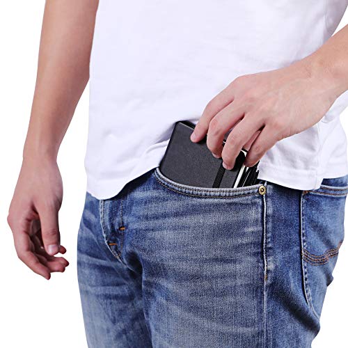 Vanpad (2 Pack) Pocket Notebook Small Hardcover Note Book 3" x 5.5", Mini Ruled Lined Journal, Leather Cover, with Pen Holder, Page Marker Ribbons, Vanpad