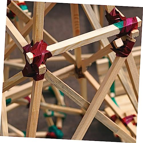 VOSAREA 3 Hardwood Square Dowel Math Counting Stick Toy Model Material Rods Modeling Stick Candy Making Sticks Craft Wood Dowels Wood Popsicle Stick VOSAREA