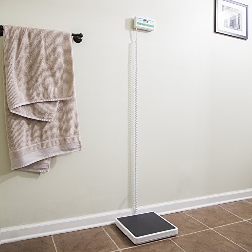 Medical Grade Floor Scale - Portable - Easy to Read Digital Display - Heavy Duty - Home, Hospital & Physician Use - Pound & Kilogram Settings - 12" x Patient Aid